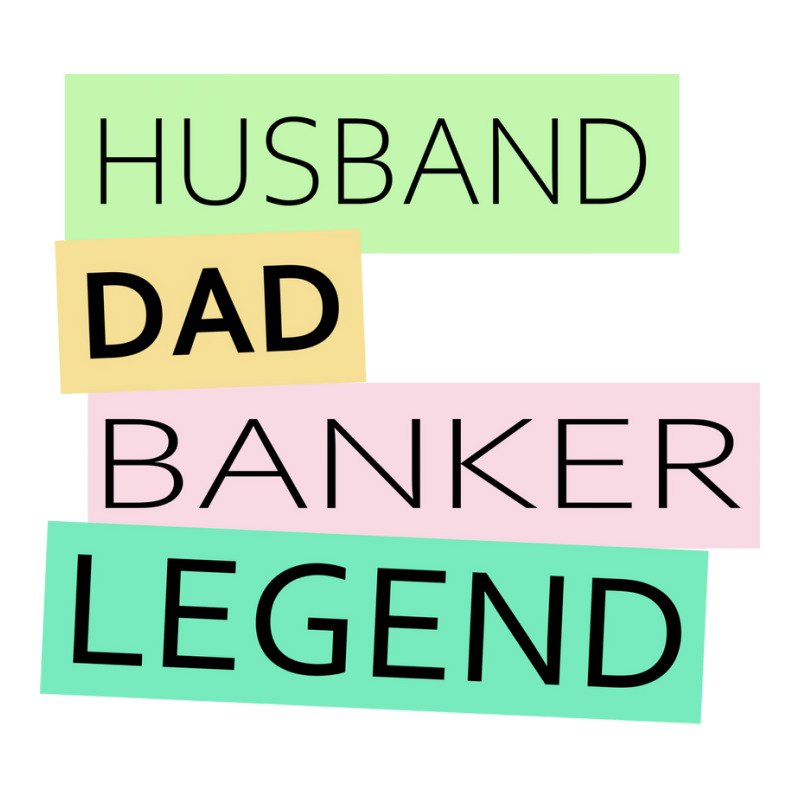 Banker Funny Husband Dad Legend Cute Fathers Day D Crewneck Sweatshirt by elcepobatship | Artistshot