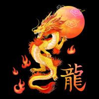 Asian Dragon And Sun, Oriental Chinese Art, Orange Youth Jogger | Artistshot