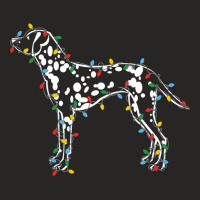 Christmas Lights Dalmatian Dog Lover Ugly Sweater Ladies Fitted T-shirt | Artistshot