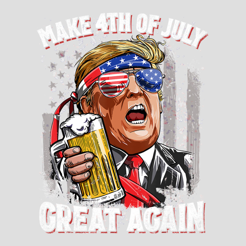 Make 4th Of July Great Again Trump Beer V-neck Tee | Artistshot