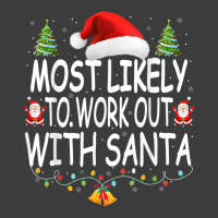 Christmas Most Likely To Work Out With Santa Famil Men's Polo Shirt | Artistshot