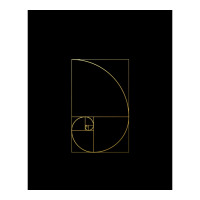 Fibonacci Golden Ratio Gold Spiral Sacred Geometry Sticker | Artistshot