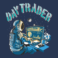 Day Trader Astronaut In Space Girl Men Denim Jacket | Artistshot