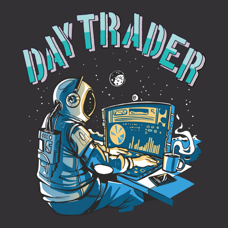 Day Trader Astronaut In Space Girl Vintage Hoodie by elcepobatship | Artistshot