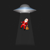 Funny Ufo Abducting Santa Christmas Rooftop Xmas T Classic T-shirt | Artistshot