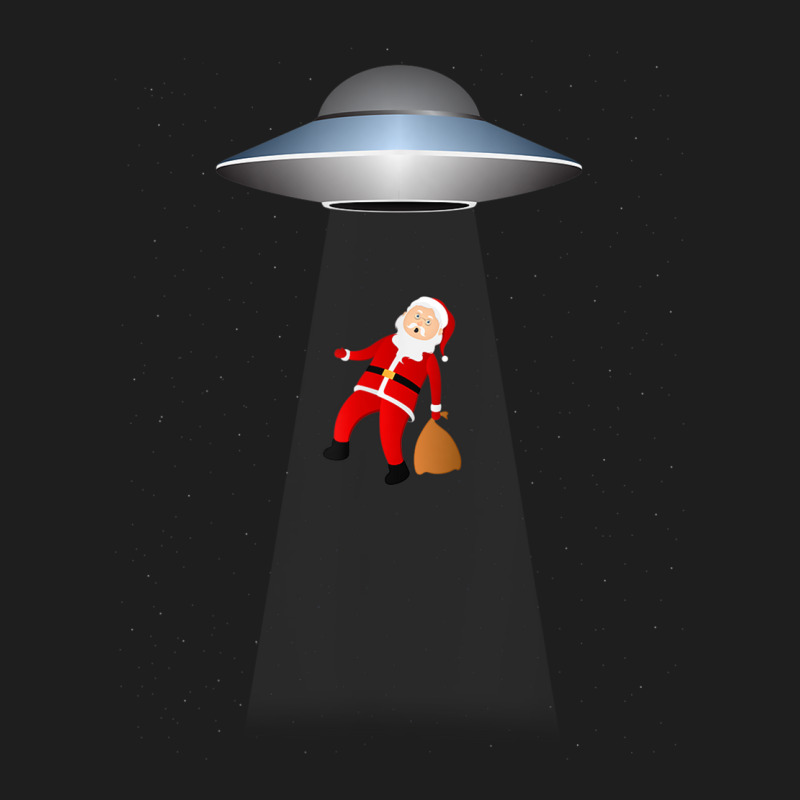 Funny Ufo Abducting Santa Christmas Rooftop Xmas T Classic T-shirt by thurz | Artistshot