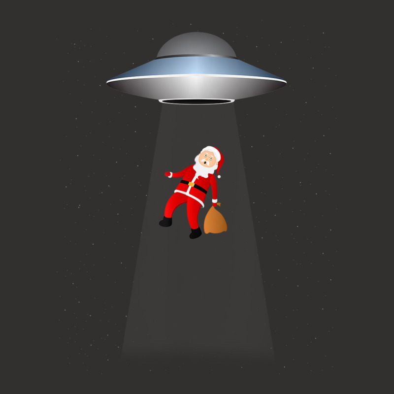 Funny Ufo Abducting Santa Christmas Rooftop Xmas T Champion Hoodie by thurz | Artistshot