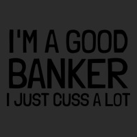 Im A Good Banker I Just Cuss A Lot 80s Cropped Hoodie | Artistshot