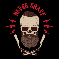 Never Shave Skull With Beard And Two Shaving Blade Zipper Hoodie | Artistshot