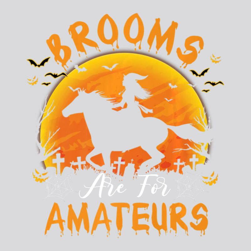 Brooms Are For Amateurs Witch Horse Halloween Girl Women's Triblend Scoop T-shirt by adimdauvery | Artistshot