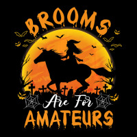 Brooms Are For Amateurs Witch Horse Halloween Girl Cropped Sweater | Artistshot