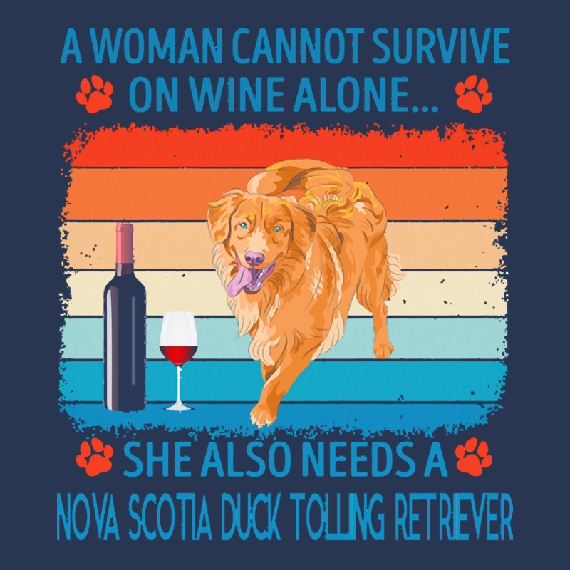 Nova Scotia Duck Tolling Retriever T  Shirt A Woman Cannot Survive On Men Denim Jacket by jakayla01556 | Artistshot