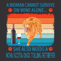 Nova Scotia Duck Tolling Retriever T  Shirt A Woman Cannot Survive On Vintage Hoodie And Short Set | Artistshot