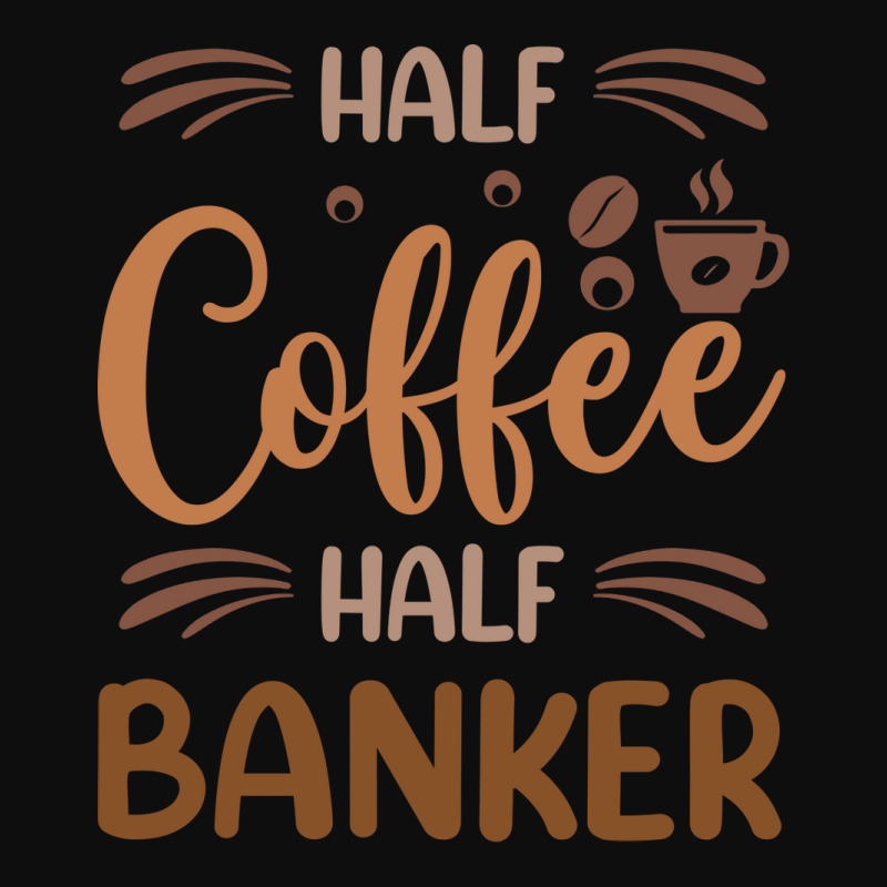 Half Coffee Half Banker Funny Banker Inspirational Crop Top by elcepobatship | Artistshot