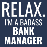 Relax Im A Badass Bank Manager Trending Ladies Denim Jacket | Artistshot