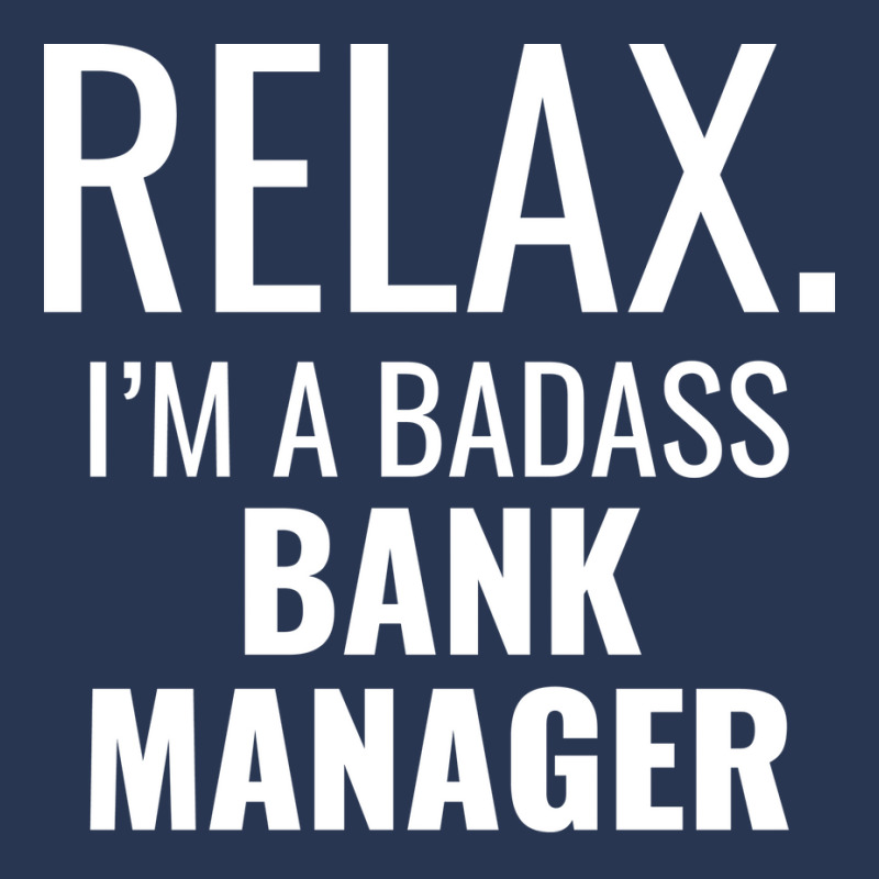 Relax Im A Badass Bank Manager Trending Ladies Denim Jacket by civilisalatis | Artistshot