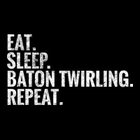 Eat Sleep Baton Twirling Repeat Gift V-neck Tee | Artistshot