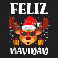 Feliz Navidad Outfit Reindeer Santa Spanish Christ T-shirt | Artistshot