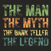 The Man The Myth The Bank Teller The Legend Blue Ladies Fitted T-shirt | Artistshot