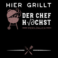 Hier Grillt Der Chef Hchst Persnlich Stars V-neck Tee | Artistshot