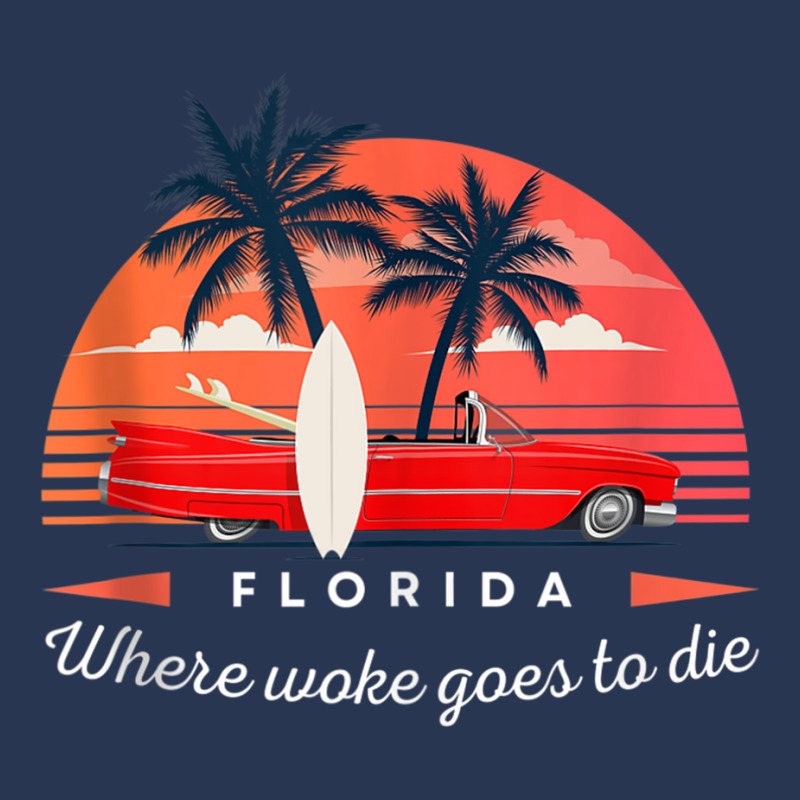 Florida Is Where Woke Goes To Die Tank Top Men Denim Jacket | Artistshot