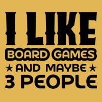 I Like Board Games And Maybe 3 People Yellow Vintage Hoodie And Short Set | Artistshot