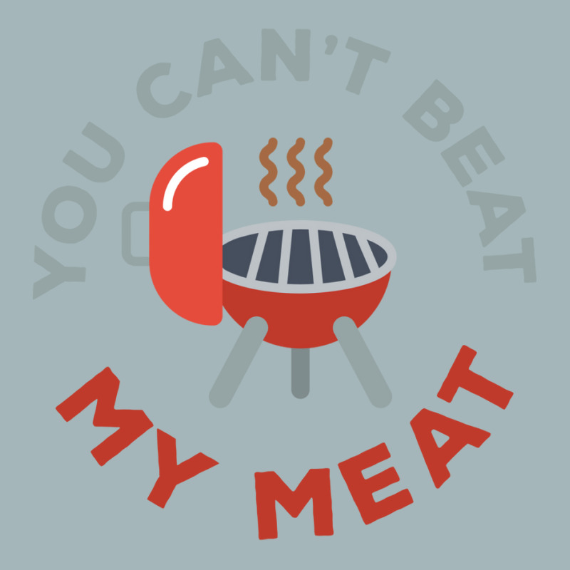 Funny Bbq You Cant Beat My Meat Grill Barbecue Hip Unisex Sherpa-Lined Denim Jacket by strosesimonsf | Artistshot