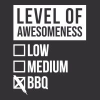 Funny Level Of Awesomeness Low Medium Gift Bbq Bar Vintage Hoodie And Short Set | Artistshot