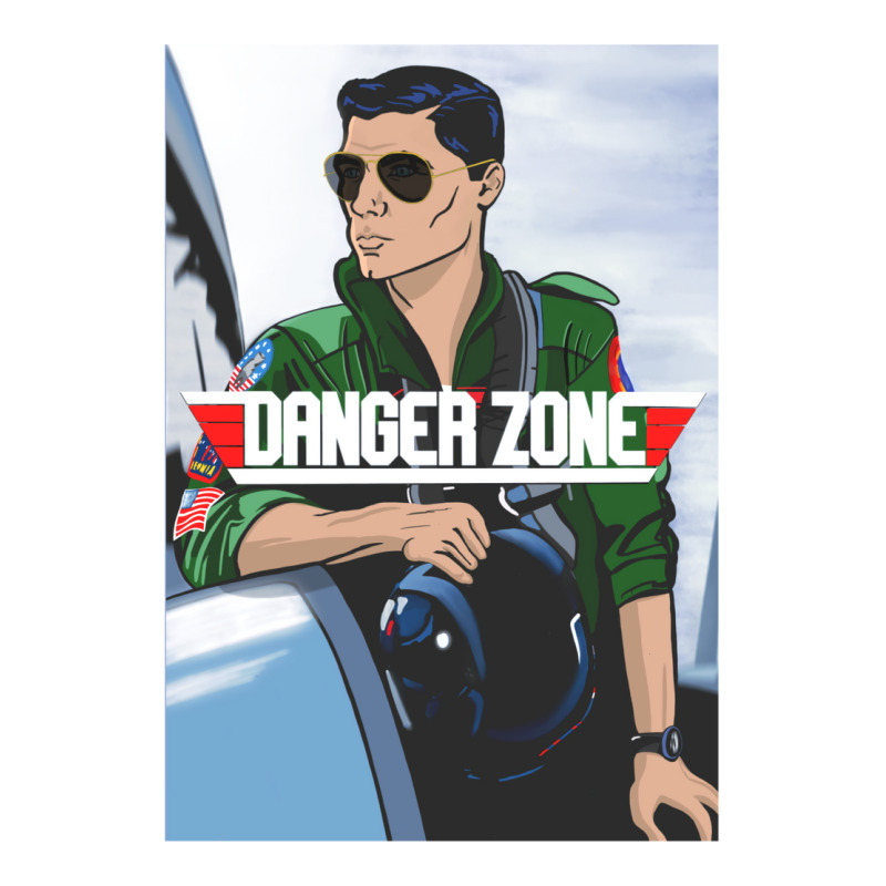 Danger Zone   White 3/4 Sleeve Shirt by cujiaouridap | Artistshot