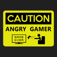 Game Over Caution Angry Gamer Ladies Polo Shirt | Artistshot