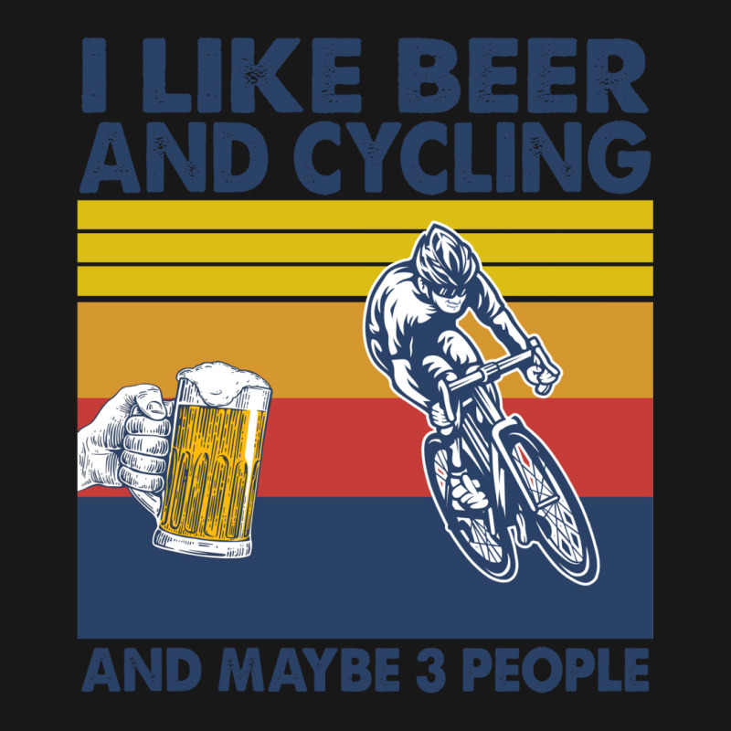 I Like Beer And Cycling And Maybe 3 People Flannel Shirt by fettekolatz | Artistshot