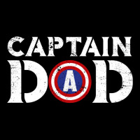 Captain Dad Fathers Shirt American Flag V-neck Tee | Artistshot