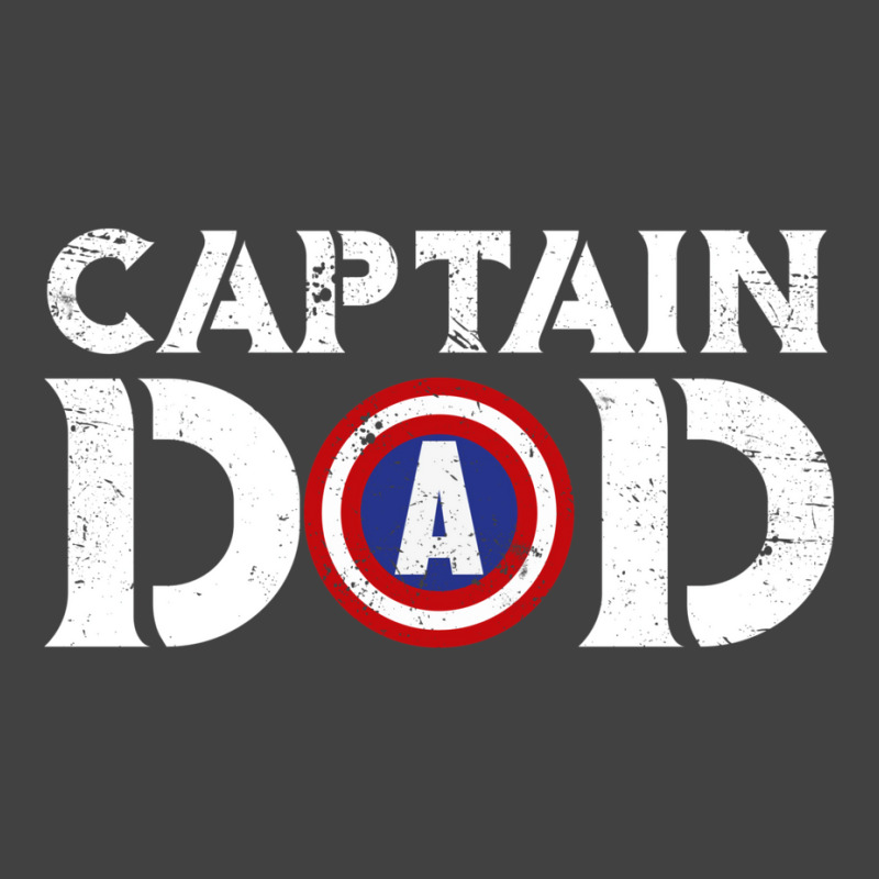 Captain Dad Fathers Shirt American Flag Vintage T-shirt | Artistshot