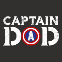 Captain Dad Fathers Shirt American Flag Champion Hoodie | Artistshot