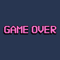 Game Over Video Game - Light Pink Text 1 Men Denim Jacket | Artistshot