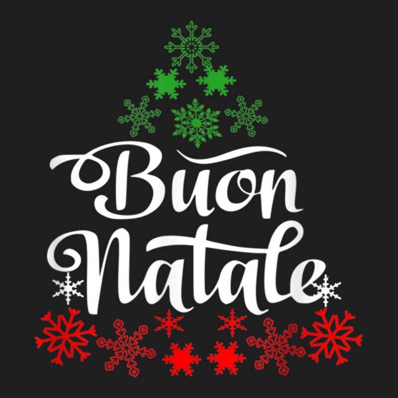 Italian Christmas Buon Natale Snowflake Italy Tree Classic T-shirt by voutsro | Artistshot