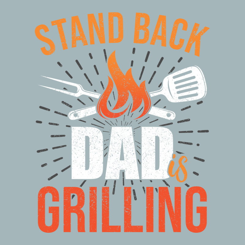 Stand Back Dad Is Grilling Love Unisex Sherpa-Lined Denim Jacket by strosesimonsf | Artistshot