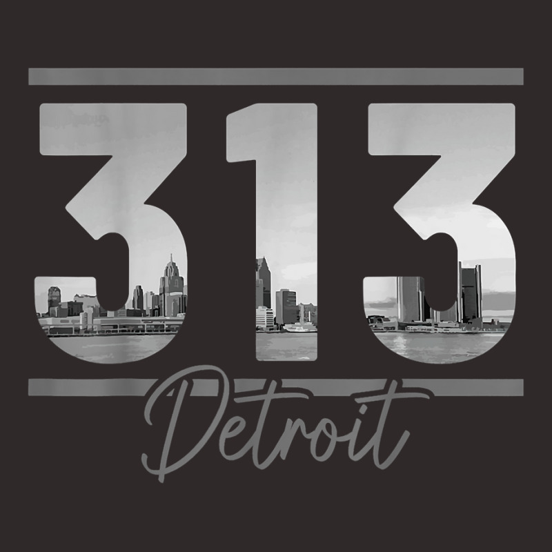 Detroit 313 Area Code Skyline Michigan Vintage T S Racerback Tank by catricegar | Artistshot