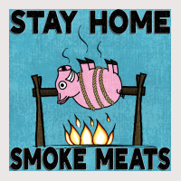 Stay Home Smoke Meats Blue Pocket T-shirt | Artistshot