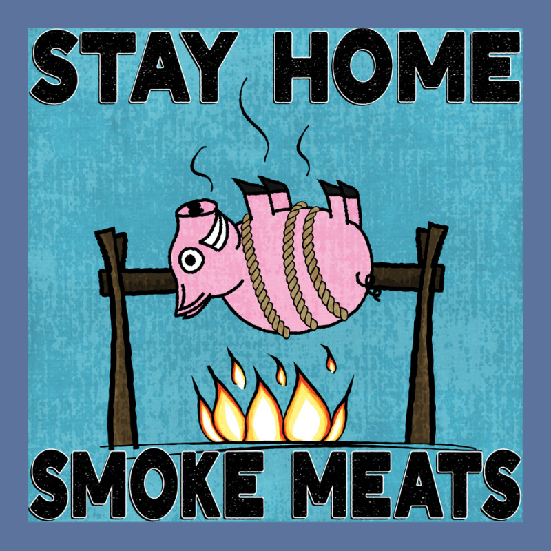 Stay Home Smoke Meats Blue Lightweight Hoodie by strosesimonsf | Artistshot