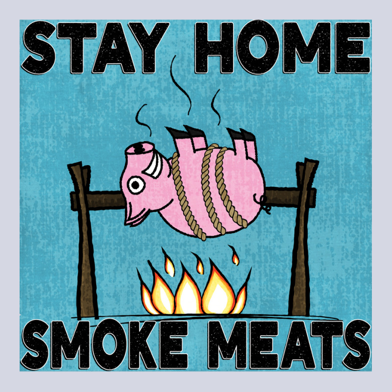 Stay Home Smoke Meats Blue Fleece Short by strosesimonsf | Artistshot