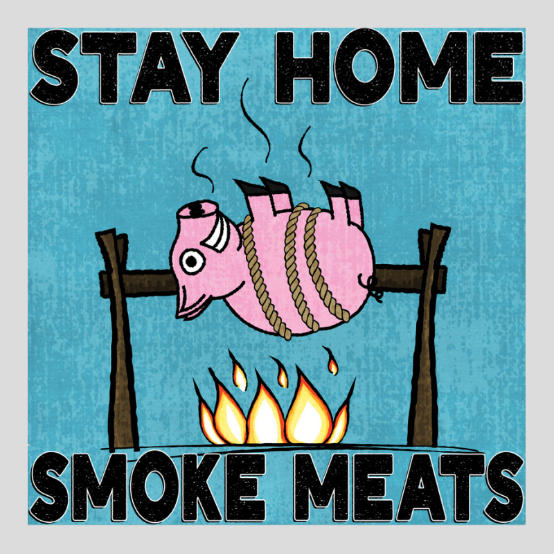 Stay Home Smoke Meats Blue Men's Polo Shirt by strosesimonsf | Artistshot