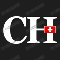 Switzerland Flag And Country Initials Classic T-shirt | Artistshot