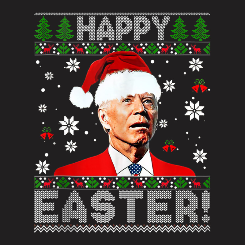 Funny Joe Biden Happy Easter Ugly Christmas Tank T T-shirt | Artistshot