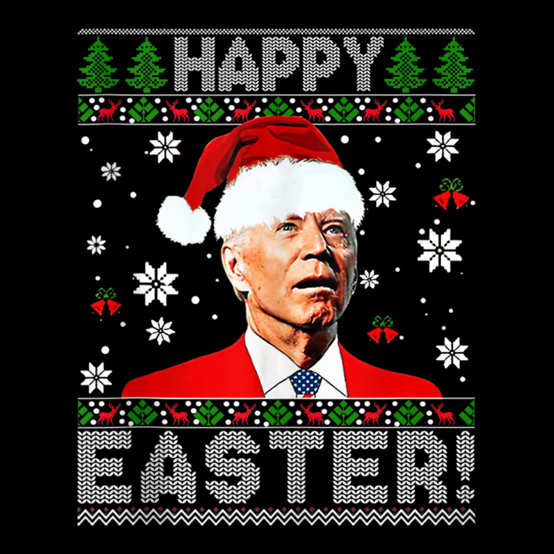 Funny Joe Biden Happy Easter Ugly Christmas Tank T Men's Long Sleeve Pajama Set | Artistshot