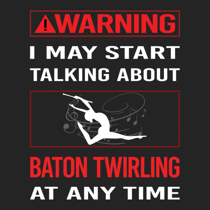 Red Warning Baton Twirling Twirl Twirler Trending 3/4 Sleeve Shirt by strosesimonsf | Artistshot