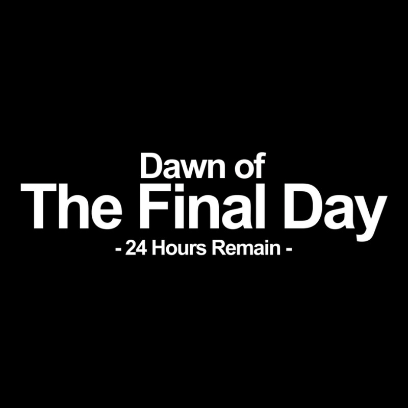 Dawn Of The Final Day 24 Hours Remain Cropped Hoodie by scottycoffeep | Artistshot