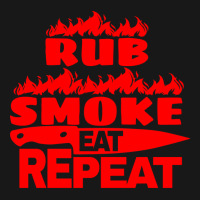 Womens Bbq Gift Print Mens Grilling Rub Smoke Eat Flannel Shirt | Artistshot