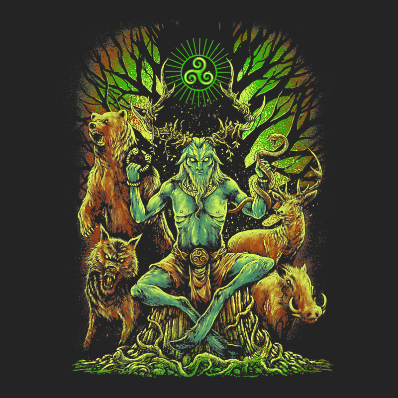 Celtic Pagan Cernunnos Irish Scottish Mythology Pr 3/4 Sleeve Shirt by saterseim | Artistshot