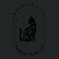 Karma Is A Cat Purring In My Lap T Shirt Duffel Bag | Artistshot